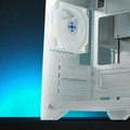 Gabinete Gamer Fortrek Clarity Branco Lateral Vidro