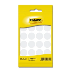 Etiqueta Adesiva TP-19 19mm Transparente - Pimaco