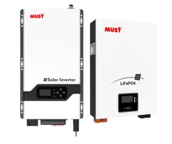 Kit Nobreak 220V - Bateria 5,12kWh 100Ah - Inversor 5 kW - MUST