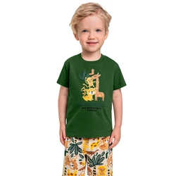 Conjunto Camiseta Manga Curta e Shorts Moletom Beeloop Masculino