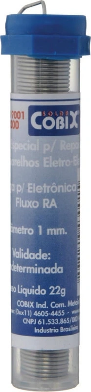Solda Cobix Tubinho 63x37 1.0mm 22g (36 Unidades)