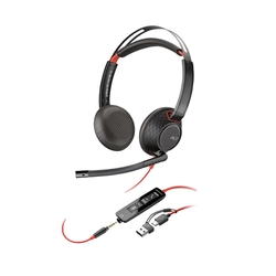 Headset Hp Poly Blackwire 5220 Stereo Usb-a/c Preto - 8x231aa
