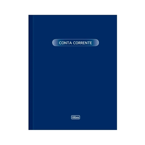 Livro Conta Corrente Capa Dura 50 Folhas Pequeno Tilibra