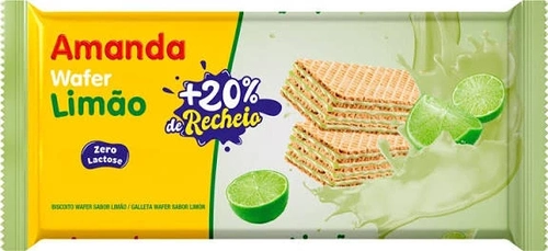 Bolacha Wafer Limão 90g