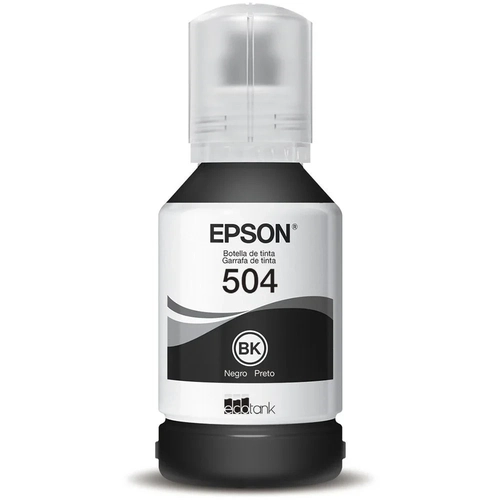 Refil De Tinta Epson T504 7.5k Preto - T504122-br