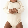 Body Manga Longa 100% Algodão Taita - Areia