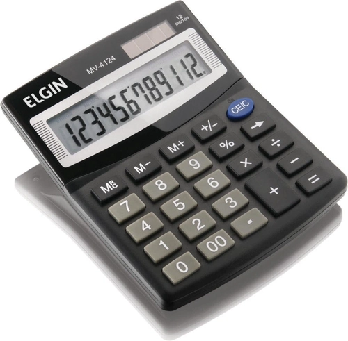 Calculadora de Mesa 12 Digitos Mv-4124 Preta
