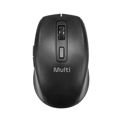Mouse Sem Fio Ms750 Usb 2.4ghz + Bluetooth Recarregavel Silencioso 6 Botões e Dpi Ajustável 800-1600 Preto - Mo403