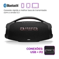 Caixa De Som Boombox Aiwa 200w Bluetooth - 4899-01