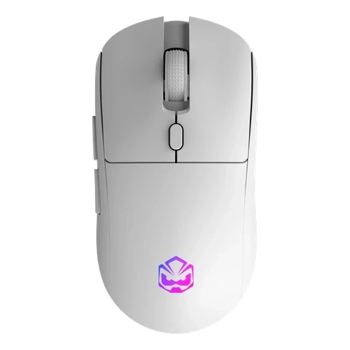 Mouse Gamer Sem Fio Pcyes Basaran Stealth White Ghost 10000 DPI RGB 6 Botões - Pmgbrstwg