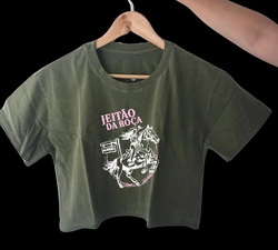 Cropped Stone Manga Curta “Jeitão da Roça”