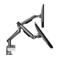 Suporte Articulado C/ Mola para 2 Monitores 17 a 32 C/ 2x USB 3.0 - Cinza - SM-015GD