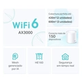 Roteador Wireless Ax3000 Mesh Wifi 6 Deco X50 (2-pack)