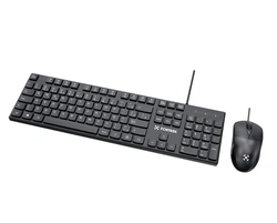 Kit Mouse e Teclado Fortrek C13 Office USB ABNT2 Preto - 84936