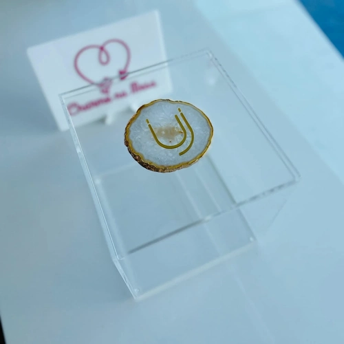 Caixa Seringas da Semana Ágata Natural - Logo inicial ou desenho