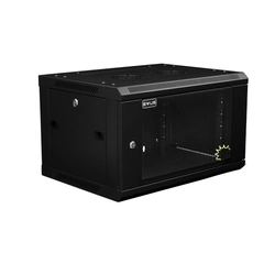 Rack Mini 19 Evus Ev-dw6406 6u x 600 x 450mm De Parede Preto