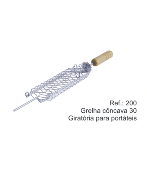 Grelha Concava 30cm Giratoria
