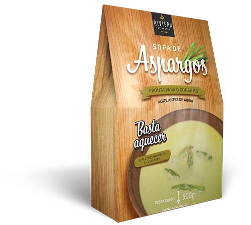 Sopa de Aspargos 500g - Caixa Contendo 12 Unidades