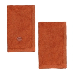 Kit 2 Toalhas de Boca Atoalhadas Terracota