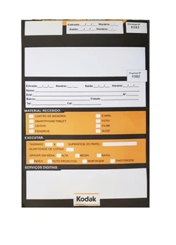 Envelope Foto Acabamento Kodak c/100unid.