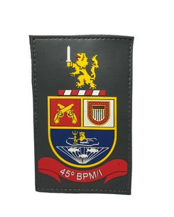Brasão emborrachado 45º BPMI-  Retangular