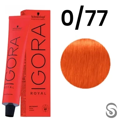 Schwarzkopf Igora Royal Coloração 0/77 Tom De Mistura Cobre 60ml