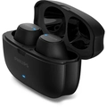 Fone de Ouvido Philips True Wireless TAT2500BK/00 Bluetooth Cancelamento de Ruído 24h Bateria Preto