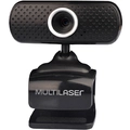 Webcam Multilaser 480P Mic USB Preto - WC051