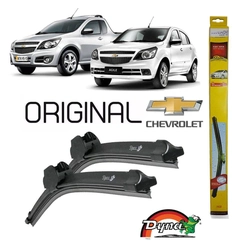 Par Palheta Original Dianteira Limpador Gm Chevrolet Montana Nova 2011 Em Diante Sd3 53cm/45cm