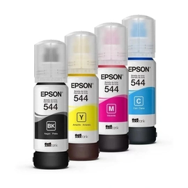 Kit Refil Epson 4 Cores T544 Preto/ Ciano/ Magenta/ Amarelo