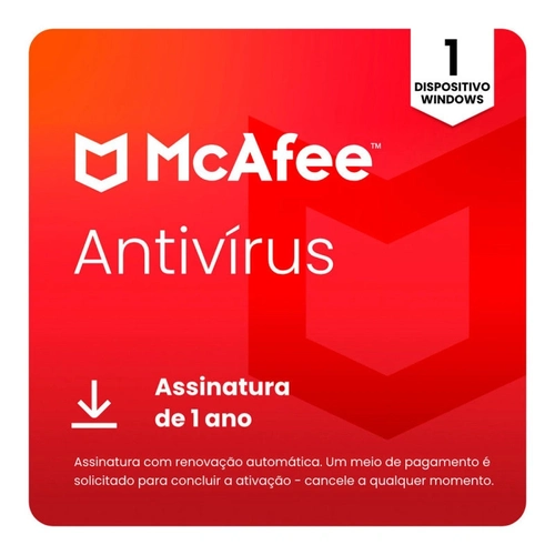 Antivírus Mcafee 1 Pc 1 Ano Windows Esd - Mab11bnr1