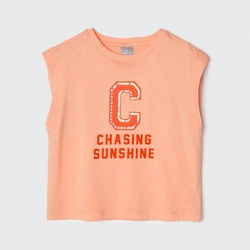 Camiseta Regata Chasing Sunshine Laranja Hering - Feminina