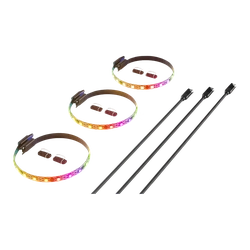 Kit Fitas de LED Hyte LS10, ARGB, 3 unidades, Type-C , Black - ACC-HYTE-LS10-B-3