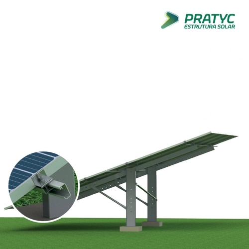 Estrutura De Solo Para 8 Placas Pratyc