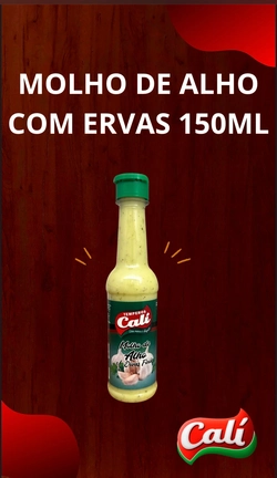 Molho De Alho Com Ervas Finas 150ml