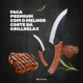 Faca de Corte Carnes e Frutas Olho de Tigre Aço Churrasco Grillrelax