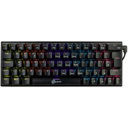 Teclado Mecanico Gamer Kalkan Loki 60% Preto Switch Marrom - KLK00015