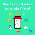 Pacote com 4 artes para Loja Virtual