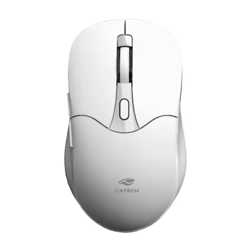 Mouse Sem Fio Recarregável C3tech M-bt60wh Dual Mode Branco