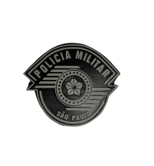 Logo emborrachado PM - Monocromático