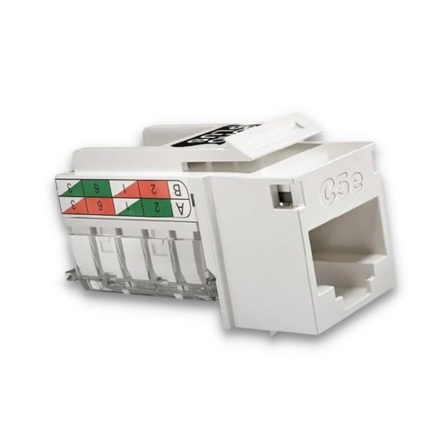 Conector Femea Para Cabo De Rede e Internet Rj45 Sohoplus Cat5e Branco - 35050423