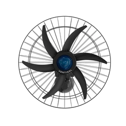 Ventilador Osc Parede Falcon 60cm 6 Pás Bivolt - Preto/azul