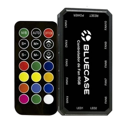 Controlador de Cooler Gamer RGB Bluecase BCF-03 Preto BCF03CASE