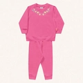 Conjunto Moletom Blusão e Calça Bordado Bebê Fakini - Feminino