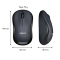 Mouse sem fio Logitech M220 - Graphite
