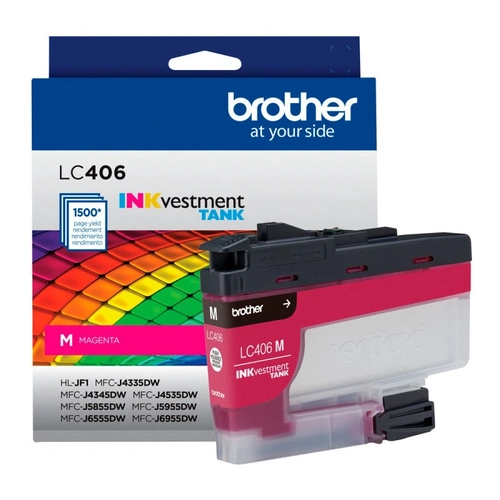 Cartucho De Tinta Brother Magenta 1.5k - Lc406ms
