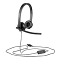 Headset Logitech H570e Usb Stereo Vc - 981-000574
