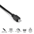 Cabo Pcyes Mini Displayport Macho para Displayport Macho 2 metros Pcyes - Pmddpm-2