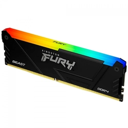 Memória Ram 16GB 3200Mhz Kingston Fury Beast RGB DDR4 - KF432C16BB12A/16