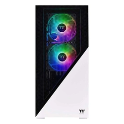 Gabinete Gamer Thermaltake Divider 370 TG, Mid-Tower, ARGB, Vidro, 3 fans ARGB, Snow - CA-1S4-00M6WN-00
